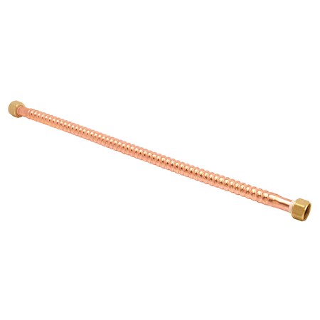 Prime-Line Water Heater Supply Line, 3/4 in. x 24 in., Copper (Single Pack) MP57503